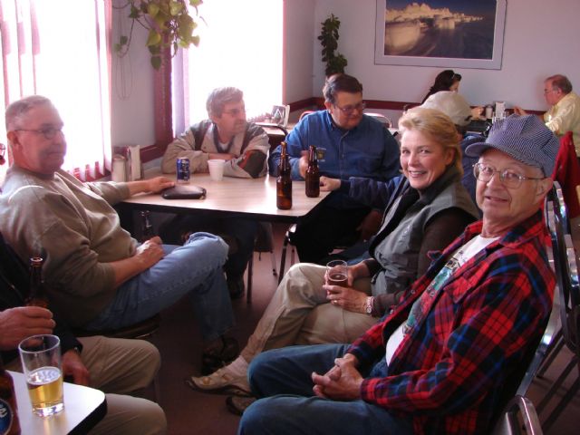 Our group relaxing at Rubys place, nearby.