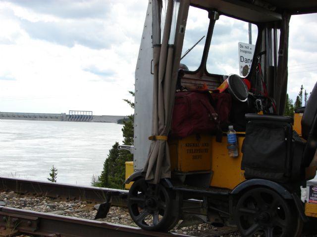 The dam on the Mighty Nelson River at Gillam