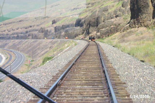 Rolling down the track