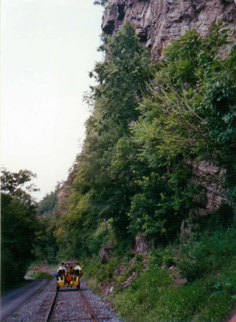 along the route