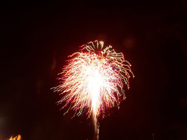 Fire works after dark   !!!!