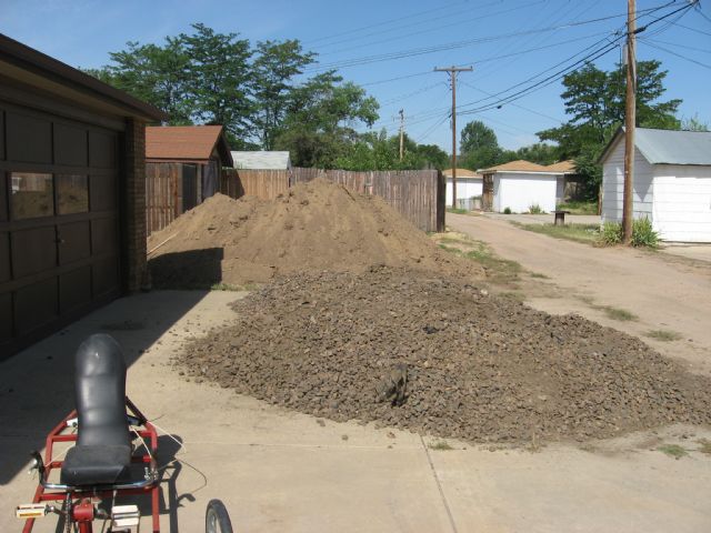 Crushed Granite "ballast" found for free on Craigslist (kinda)