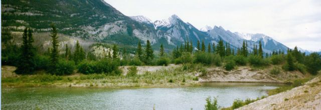 Alberta Mountains form trackcar