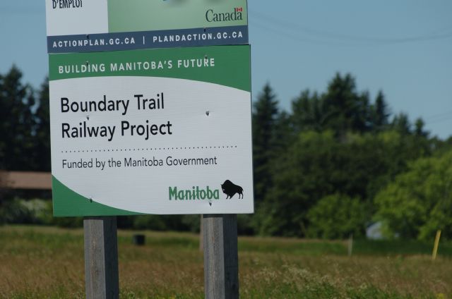 Boundary Trail Railway Project. Manitoba Canada.