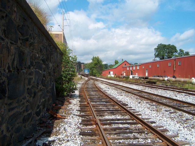 In the hole for Amtrak Vermonter at Brattleboro